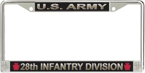 U.S. Army 28th Infantry Division License Plate Frame