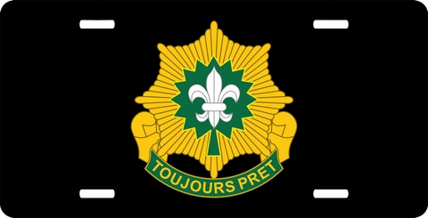 U.S. Army 2nd Armored Cavalry Regiment Unit Crest License Plate