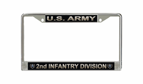 U.S. Army 2nd Infantry Division License Plate Frame