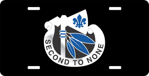 U.S. Army 2nd Infantry Division Unit Crest License Plate