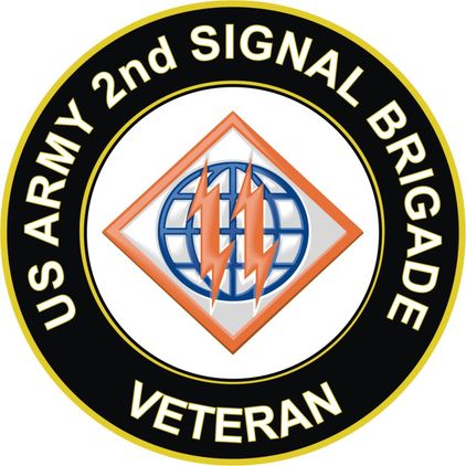 U.S. Army 2nd Signal Brigade Veteran Sticker Decal