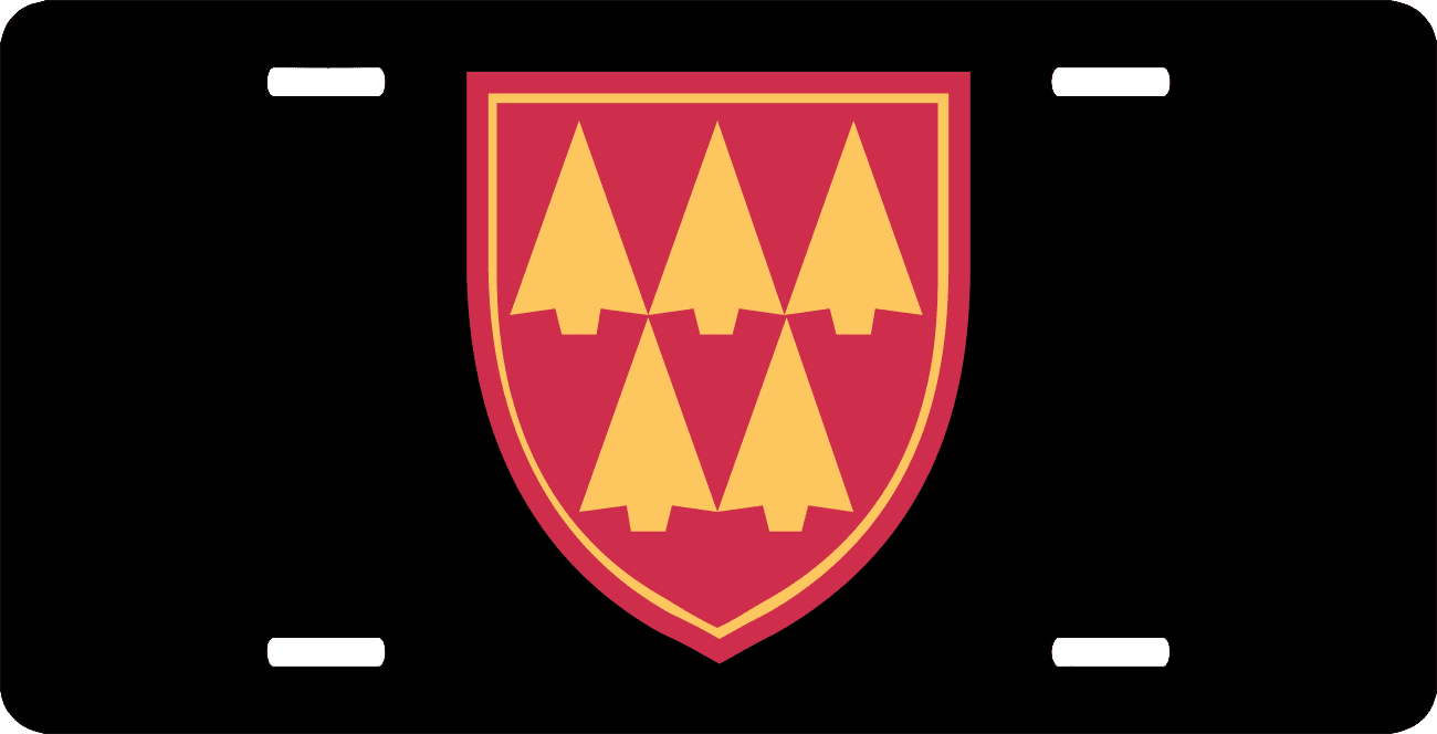 U.S. Army 32nd Air Defense Command License Plate