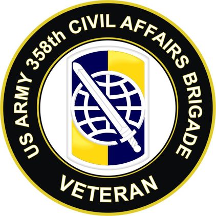 U.S. Army 358th Civil Affairs Brigade Veteran Sticker Decal