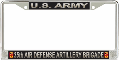 U.S. Army 35th Air Defense Artillery Brigade License Plate Frame