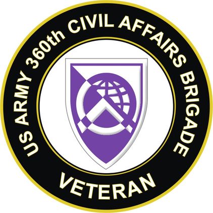 U.S. Army 360th Civil Affairs Brigade Veteran Sticker Decal