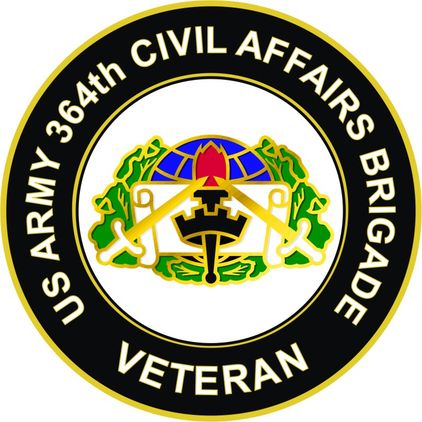 U.S. Army 364th Civil Affairs Brigade Unit Crest Veteran Sticker Decal
