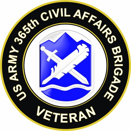 U.S. Army 365th Civil Affairs Brigade Veteran Sticker Decal