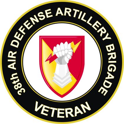 U.S. Army 38th Air Defense Artillery Brigade Veteran Sticker Decal