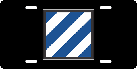 U.S. Army 3rd Infantry Division License Plate