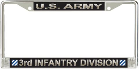 U.S. Army 3rd Infantry Division License Plate Frame