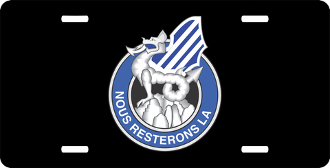 U.S. Army 3rd Infantry Division Unit Crest License Plate