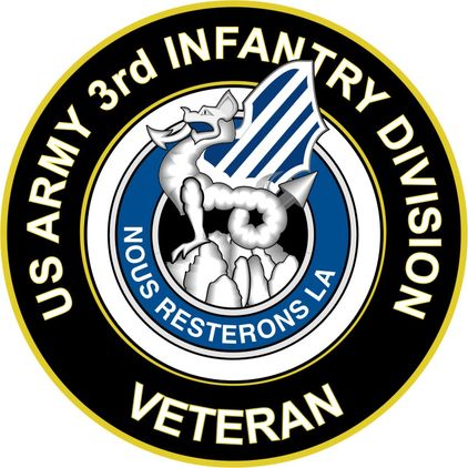 U.S. Army 3rd Infantry Division Unit Crest Veteran Sticker Decal