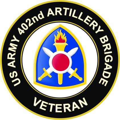 U.S. Army 402nd Artillery Brigade Veteran Sticker Decal