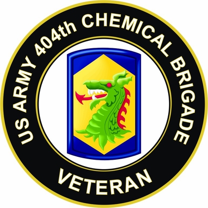 U.S. Army 404th Chemical Brigade Veteran Sticker Decal