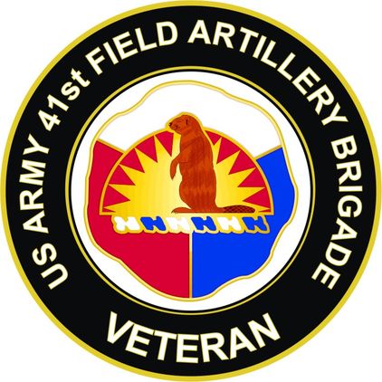 U.S. Army 41st Field Artillery Brigade Unit Crest Veteran Sticker Decal