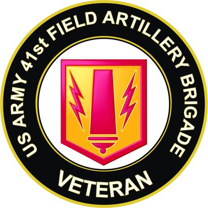 U.S. Army 41st Field Artillery Brigade Veteran Sticker Decal