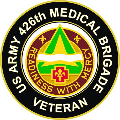 U.S. Army 426th Medical Brigade Unit Crest Veteran Sticker Decal