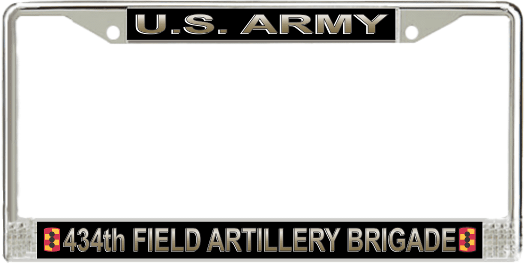 U.S. Army 434th Field Artillery Brigade License Plate Frame
