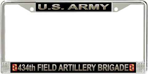 U.S. Army 434th Field Artillery Brigade License Plate Frame
