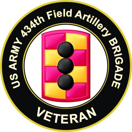 U.S. Army 434th Field Artillery Brigade Veteran Sticker Decal