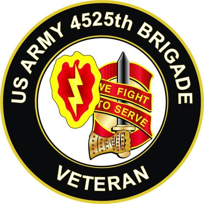 U.S. Army 4525th Brigade Unit Crest Veteran Sticker Decal