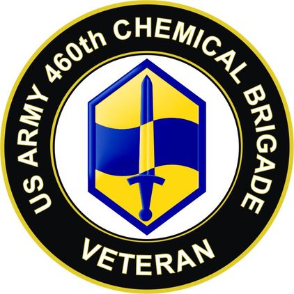 U.S. Army 460th Chemical Brigade Veteran Sticker Decal