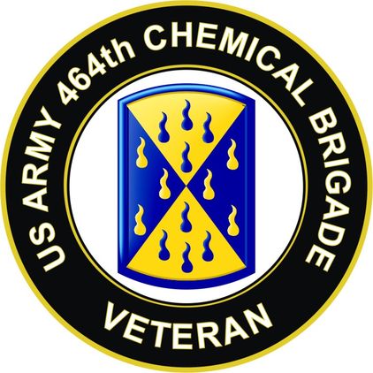 U.S. Army 464th Chemical Brigade Veteran Sticker Decal