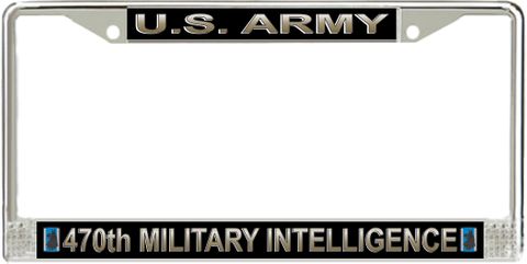 U.S. Army 470th Military Intelligence Brigade License Plate Frame
