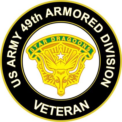 U.S. Army 49th Armored Division Unit Crest Veteran Sticker Decal