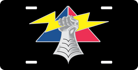 U.S. Army 4th Armored Division Unit Crest License Plate