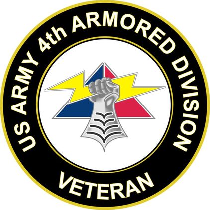U.S. Army 4th Armored Division Unit Crest Veteran Sticker Decal