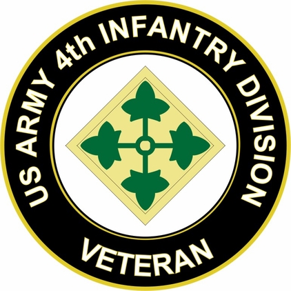 U.S. Army 4th Infantry Division Veteran Sticker Decal