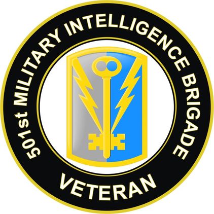 U.S. Army 501st Military Intelligence Brigade Veteran Sticker Decal