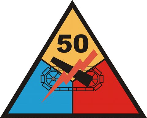 U.S. Army 50th Armored Division Decal