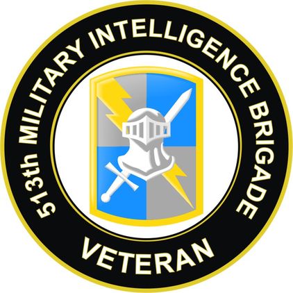 U.S. Army 513th Military Intelligence Brigade Veteran Sticker Decal
