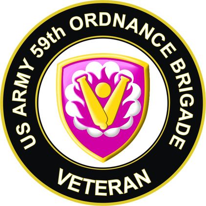 U.S. Army 59th Ordnance Brigade Veteran Sticker Decal
