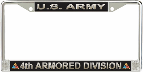 U.S. Army 5th Armored Division License Plate Frame