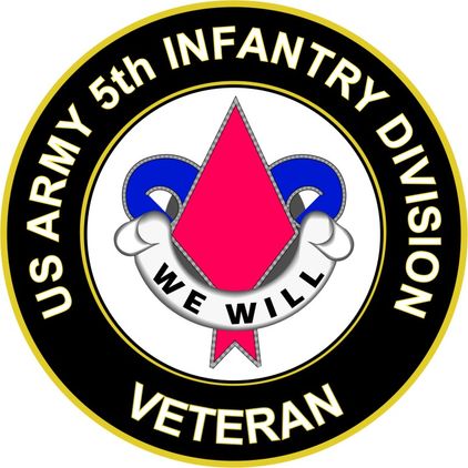 U.S. Army 5th Infantry Unit Crest Veteran Sticker Decal