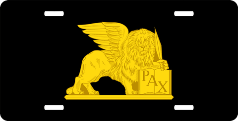 U.S. Army 5th Theater Army Command Unit Crest left License Plate