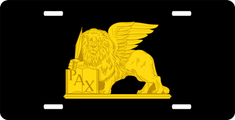 U.S. Army 5th Theater Army Command Unit Crest right License Plate