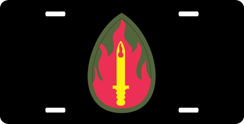 U.S. Army 63rd Infantry Division License Plate