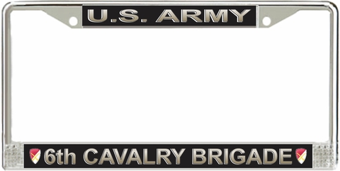 U.S. Army 6th Cavalry Brigade License Plate Frame