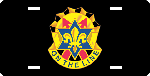U.S. Army 6th Infantry Division Unit Crest License Plate