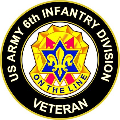 U.S. Army 6th Infantry Division Unit Crest Veteran Sticker Decal
