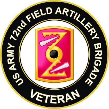U.S. Army 72nd Field Artillery Brigade Veteran Sticker Decal