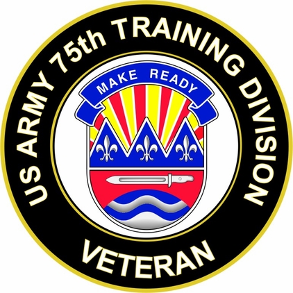 U.S. Army 75th Training Division Veteran Sticker Decal