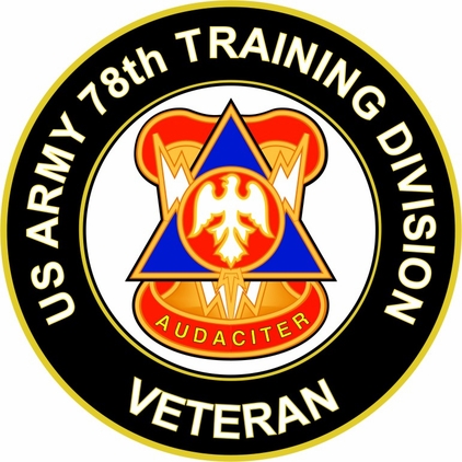 U.S. Army 78th Training Division Unit Crest Veteran Sticker Decal