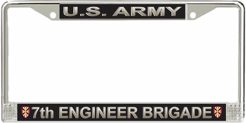 U.S. Army 7th Engineer Brigade License Plate Frame