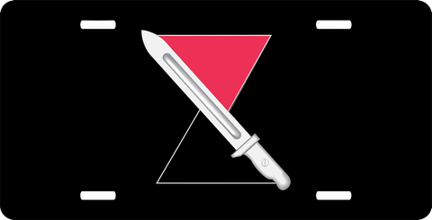 U.S. Army 7th Infantry Left Unit Crest License Plate