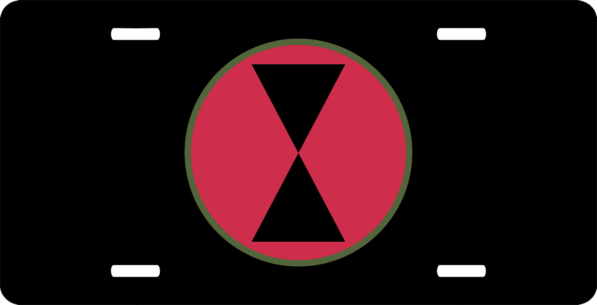 U.S. Army 7th Infantry Division 'Light' Vinyl Window Decal | Custom Made, Peel & Stick